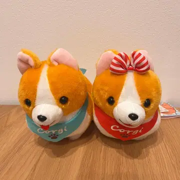 [ 새상품 택 포함 ] 하나! 둘! 치장 코기 봉제 인형