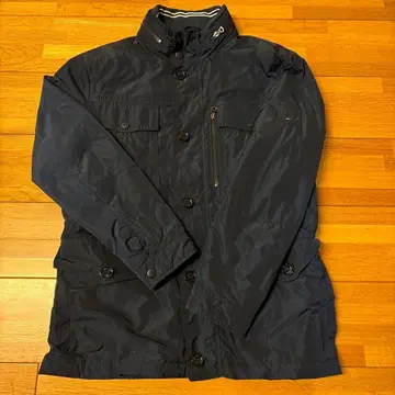 Tommy hilfiger 네이비 나일론 자켓 버튼 포함