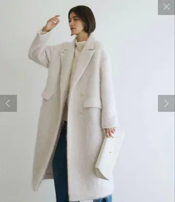 GALLARDAGALANTE 모헤어 샤기 체스터 코트