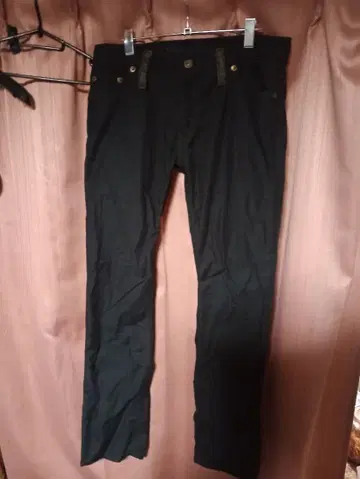 TWENTY WORKS 웨스턴 플랩 버튼 블랙 팬츠