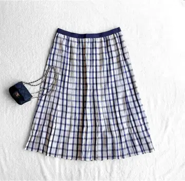 새상품급 뉴요커 체크 플리츠 스커트 빅 사이즈 17호