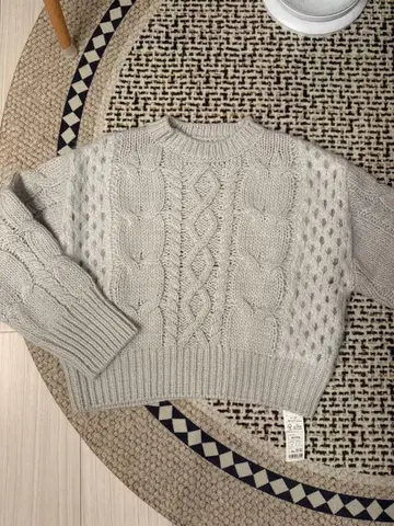 LOUNIE 케이블 니트 스웨터 F