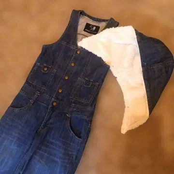 하자 있음 데님 살로펫 보아 후드 부착