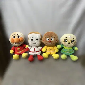 호빵맨 프리치 비즈 봉제 인형 4체 세트