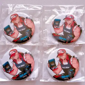 SNK x 빌리지 뱅가드 콜라보 캔뱃지 테리 보가드 4종 세트