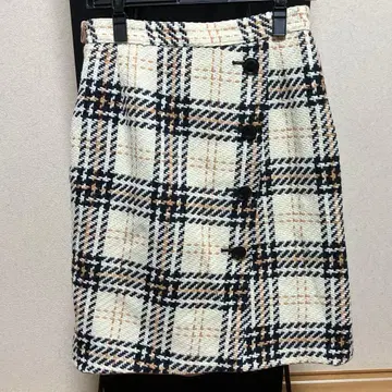 트위드 스커트 리버서블