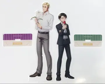 [진격의 거인] 엘빈/리바이 아크릴 스탠드 2개 세트