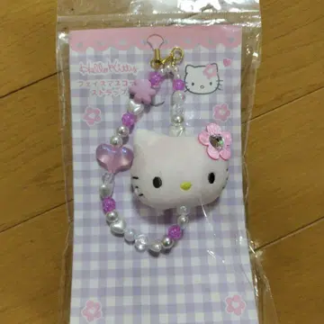 헬로키티 페이스 마스코트 스트랩 KT47-02