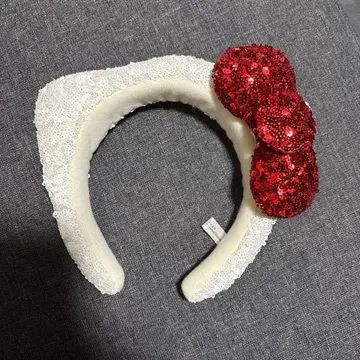 유니버셜 헬로키티 스팽글 머리띠