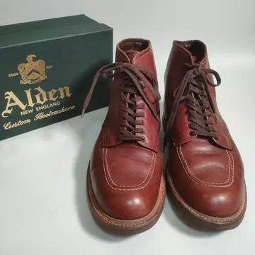 Alden 인디 부츠 버건디 9 1/2