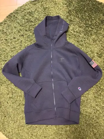 Champion 풀 집업 후드티 S 사이즈