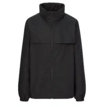 UNIQLO 오버 사이즈 후디드 블루종 블랙 남성용 S