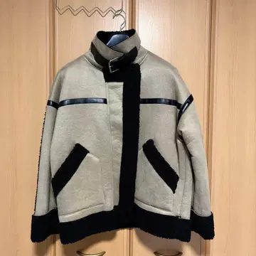 [ ABITOKYO ] 무스탕 코트 보아 자켓