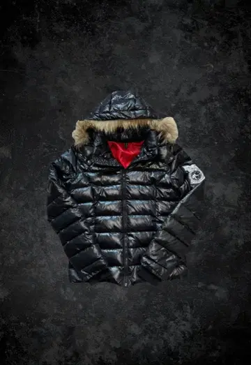 광택 퍼 다운 자켓 짧은 기장 y2k 그런지 헤이세이 시크 스타일