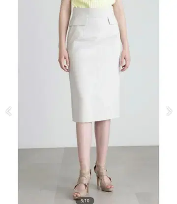 [택 포함] 핑키&다이앤 스티치 워크 플랩 스커트 타이트 스커트