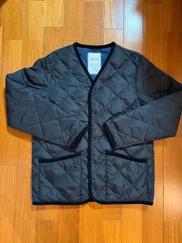 [ TAION ] 파이핑 V넥 다운 가디건