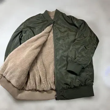 aquagarage 리버서블 블루종 MA-1 보아 안감 바스락 블루종