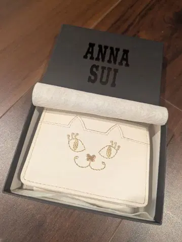ANNA SUI 고양이 디자인 접이식 지갑