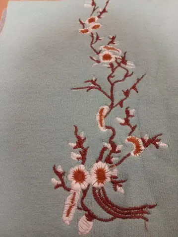 소매 달린 스톨 새상품급! 가디건 스타일 고급 자수 꽃무늬 리버서블