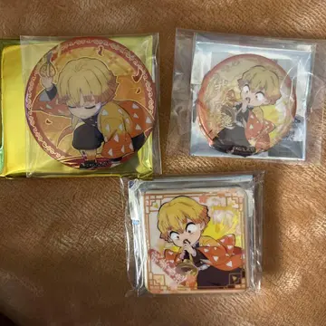 귀멸의 칼날 중국 한정판 비유 시리즈 중국 악기 아가츠마 젠이츠 캔뱃지