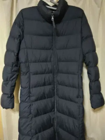 유니클로 다운 코트 롱 기장 네이비 L