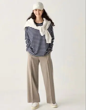 [새상품] UNIQLO 유니클로 브러쉬드 저지 와이드 팬츠