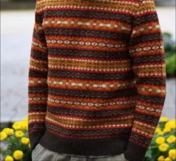 COOTIE 페어아일 크루넥 스웨터 (울 니트)