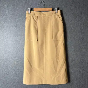 에니스이시스 온워드 베이지 타이트 스커트 무릎 기장 포켓 부착