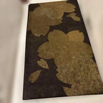 38 금 벚꽃 후쿠로 오비 골드 컬러 블랙 컬러