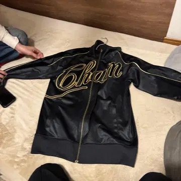 Champion 블랙 저지 L 사이즈