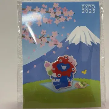 꽃놀이 미야쿠미야쿠 핀 배지 벚꽃 삼색 경단 후지산 EXPO2025