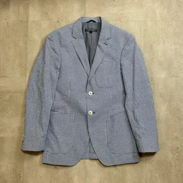 TOMMY HILFIGER 체크 무늬 테일러드 자켓 46