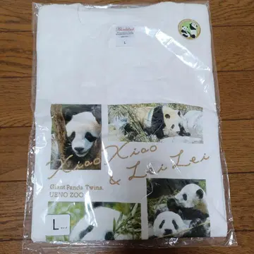 우에노 동물원 팬더 샤오샤오 레이레이 T셔츠 L