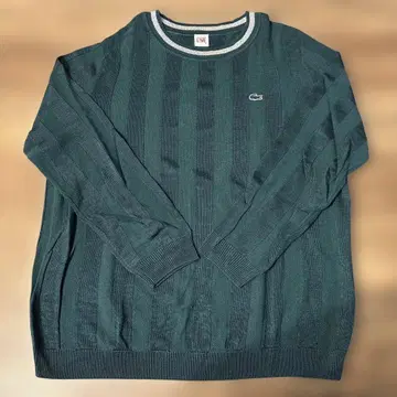즉시 구매 LACOSTE LIVE 스트라이프 넥 스웨터!