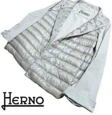 [ 새상품급 ] HERNO 헬르노 이소재 라이트 다운 자켓 44