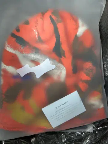 SKYLRK 비니 히트 카모 오렌지