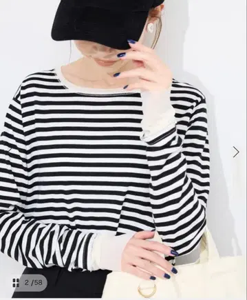 [SLOBE IENA] 레이어드 슬리브 롱TEE