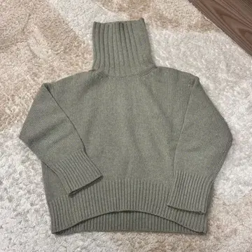 [ GALERIE VIE ] 파인 울 터틀넥 ( 민트 그린 )