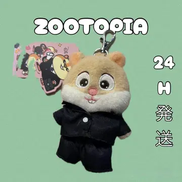 [ 24h 발송 ] 디즈니 스토어 봉제 인형 키체인 레밍 주토피아