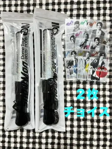 새상품 SnowMan ON 응원봉, 클리어 스티커