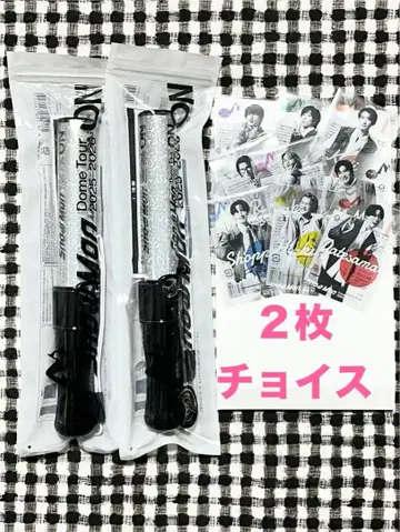 새상품 SnowMan ON 응원봉, 클리어 스티커