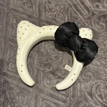 USJ 유니버셜 키티 퀼팅 화이트 머리띠