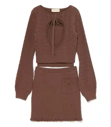 당일 발송 Emma ribbon set up 모카 브라운