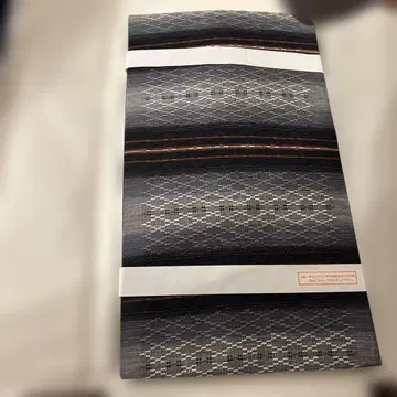 44 블랙과 그레이의 기하학 패턴 후쿠로 오비