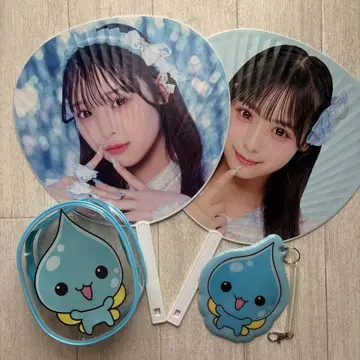 PIXEL RIBBON 픽셀 리본 하야마 시즈쿠 부채 세트