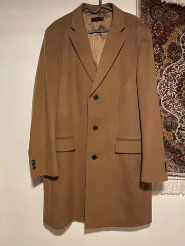 미사용 새상품 UNIQLO 울 캐시미어 체스터 코트 브라운