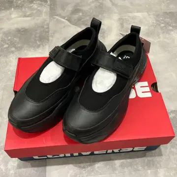 CONVERSE 블랙 스니커즈 벨크로 테이프