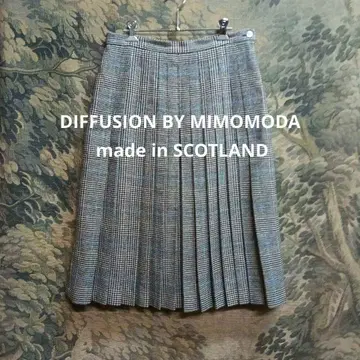 DIFFUSION BY MIMOMODA SCOTLAND 플리츠 스커트