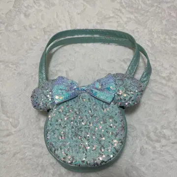 [새상품급] 디즈니 미니 마우스 스팽글 숄더백 민트 그린
