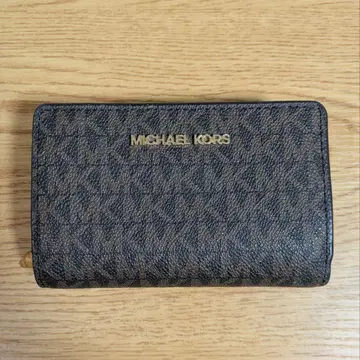 MICHAEL KORS 접이식 지갑 브라운